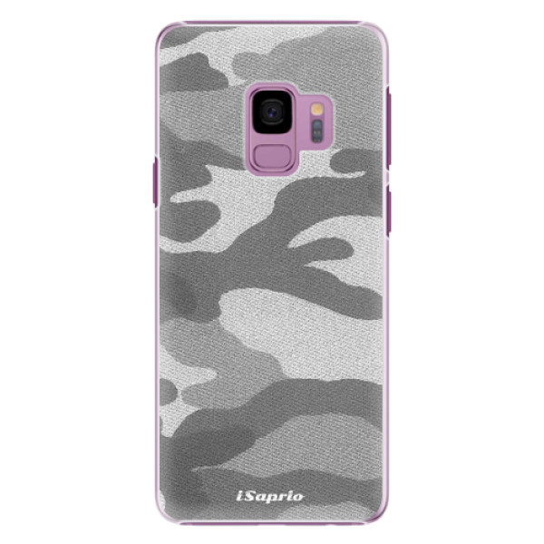 Plastové puzdro iSaprio - Gray Camuflage 02 - Samsung Galaxy S9