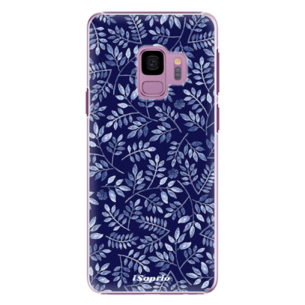 Plastové puzdro iSaprio - Blue Leaves 05 - Samsung Galaxy S9