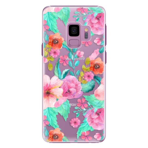 Plastové puzdro iSaprio - Flower Pattern 01 - Samsung Galaxy S9
