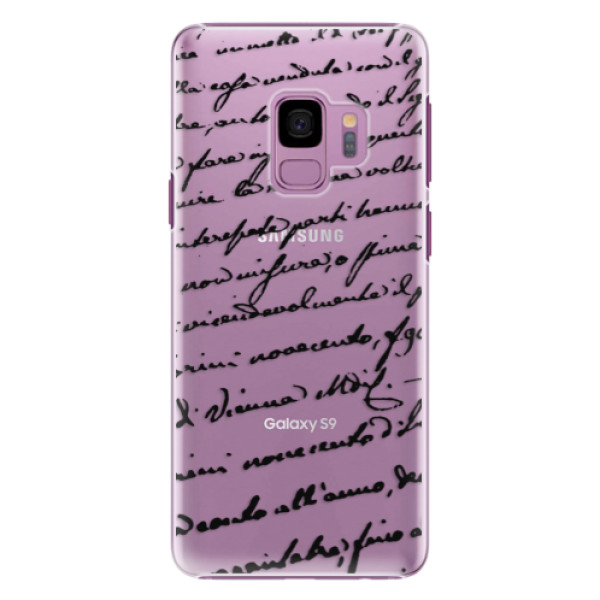 Plastové puzdro iSaprio - Handwriting 01 - black - Samsung Galaxy S9