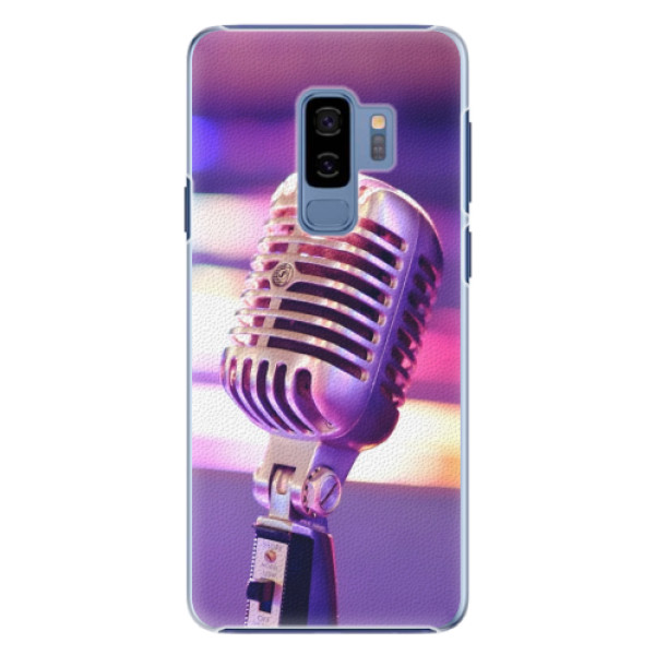 Plastové puzdro iSaprio - Vintage Microphone - Samsung Galaxy S9 Plus