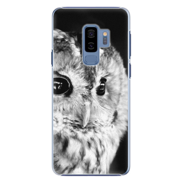 Plastové puzdro iSaprio - BW Owl - Samsung Galaxy S9 Plus