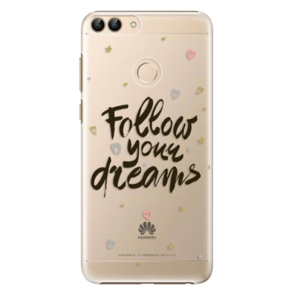 Plastové puzdro iSaprio - Follow Your Dreams - black - Huawei P Smart