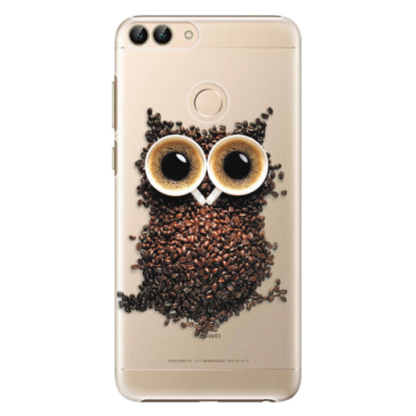 Plastové puzdro iSaprio - Owl And Coffee - Huawei P Smart