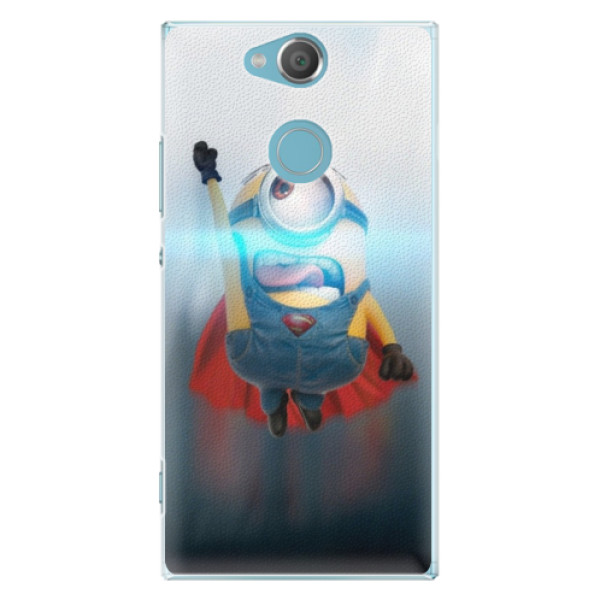 Plastové puzdro iSaprio - Mimons Superman 02 - Sony Xperia XA2