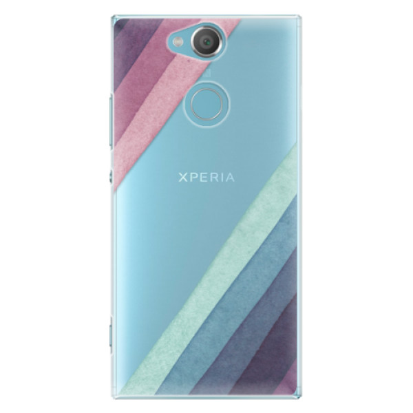 Plastové puzdro iSaprio - Glitter Stripes 01 - Sony Xperia XA2