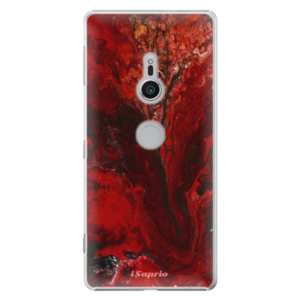 Plastové puzdro iSaprio - RedMarble 17 - Sony Xperia XZ2
