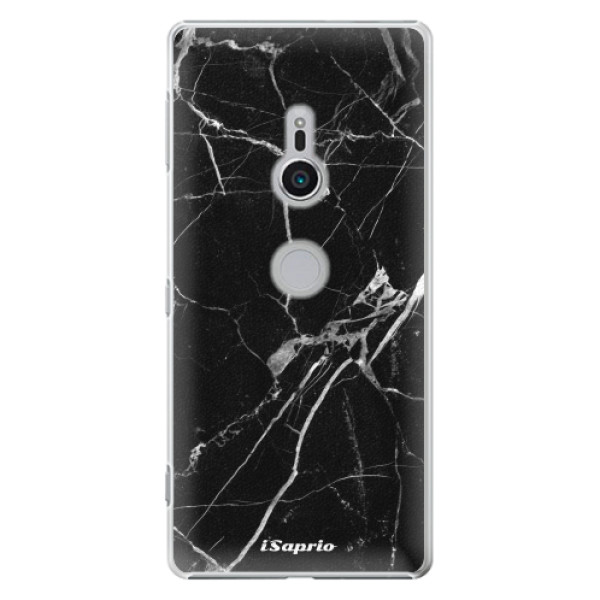 Plastové puzdro iSaprio - Black Marble 18 - Sony Xperia XZ2