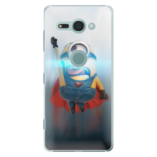 Plastové puzdro iSaprio - Mimons Superman 02 - Sony Xperia XZ2 Compact