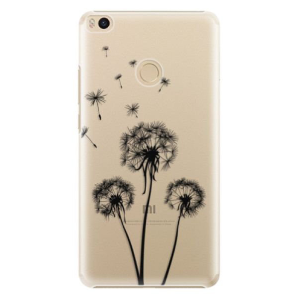 Plastové puzdro iSaprio - Three Dandelions - black - Xiaomi Mi Max 2