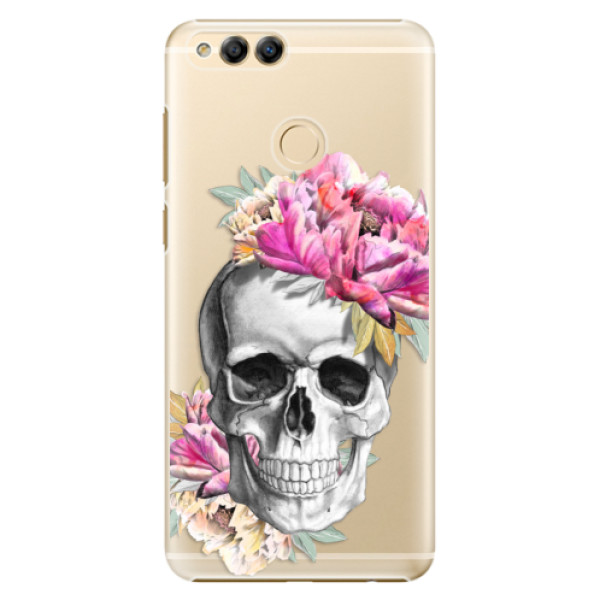 Plastové puzdro iSaprio - Pretty Skull - Huawei Honor 7X