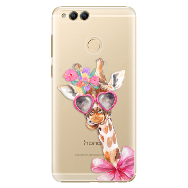 Plastové puzdro iSaprio - Lady Giraffe - Huawei Honor 7X