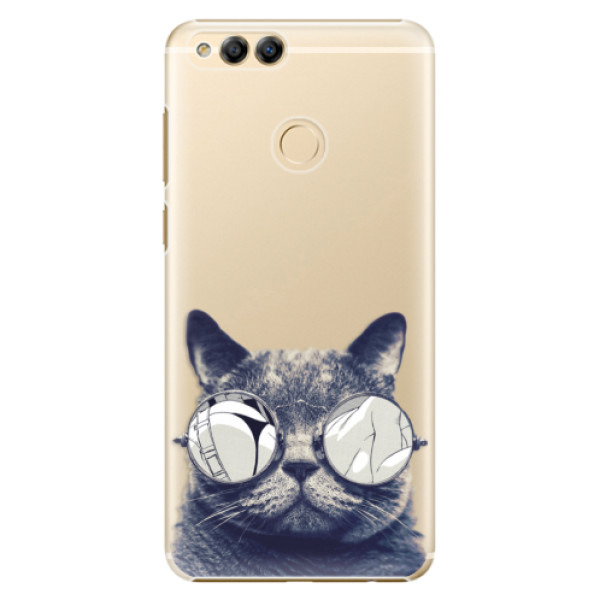 Plastové puzdro iSaprio - Crazy Cat 01 - Huawei Honor 7X