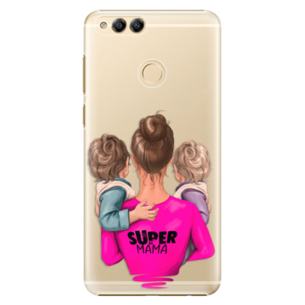Plastové puzdro iSaprio - Super Mama - Two Boys - Huawei Honor 7X