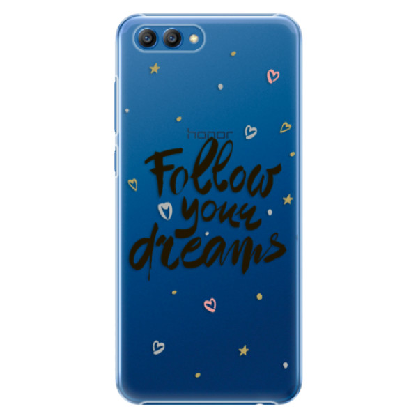 Plastové puzdro iSaprio - Follow Your Dreams - black - Huawei Honor View 10