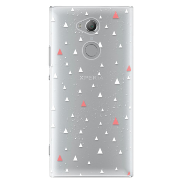 Plastové puzdro iSaprio - Abstract Triangles 02 - white - Sony Xperia XA2 Ultra