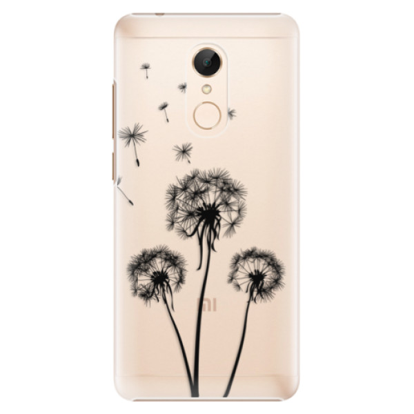 Plastové puzdro iSaprio - Three Dandelions - black - Xiaomi Redmi 5