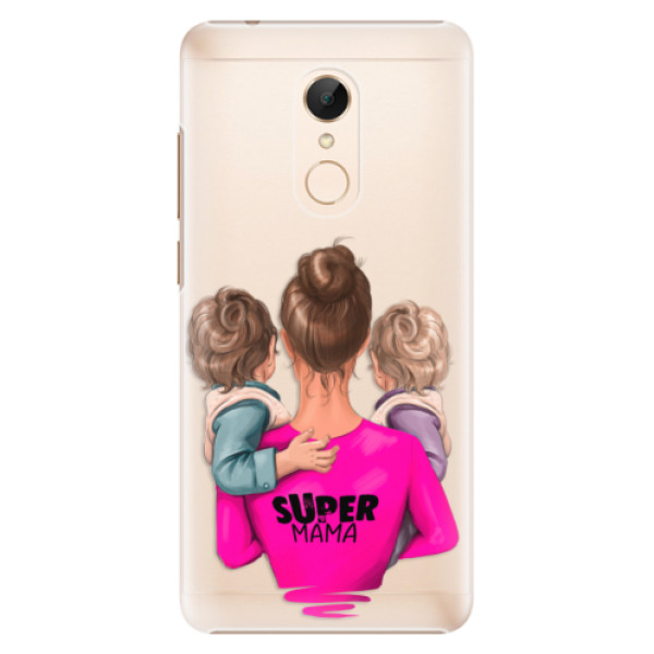 Plastové puzdro iSaprio - Super Mama - Two Boys - Xiaomi Redmi 5