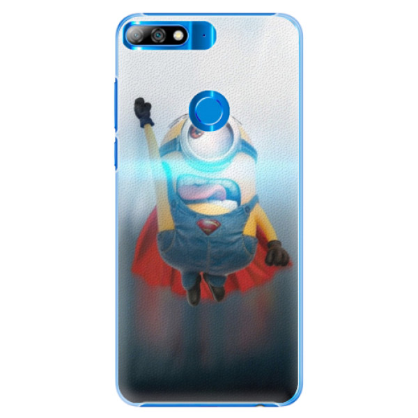 Plastové puzdro iSaprio - Mimons Superman 02 - Huawei Y7 Prime 2018