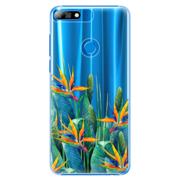 Plastové puzdro iSaprio - Exotic Flowers - Huawei Y7 Prime 2018
