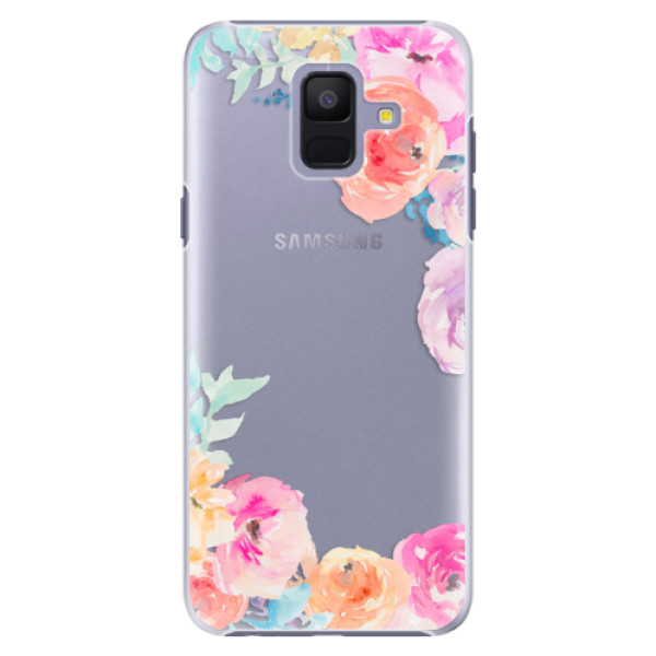 Plastové puzdro iSaprio - Flower Brush - Samsung Galaxy A6