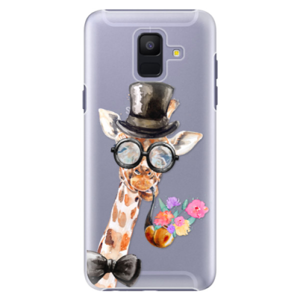 Plastové puzdro iSaprio - Sir Giraffe - Samsung Galaxy A6