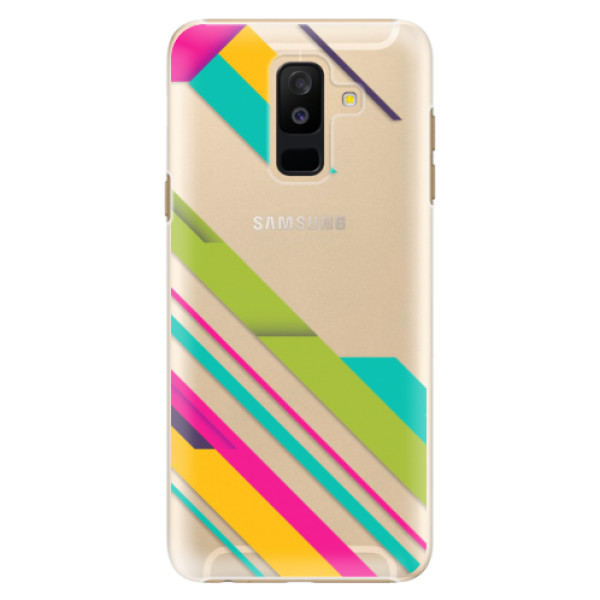 Plastové puzdro iSaprio - Color Stripes 03 - Samsung Galaxy A6+