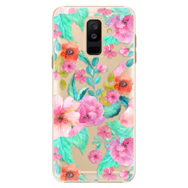 Plastové puzdro iSaprio - Flower Pattern 01 - Samsung Galaxy A6+