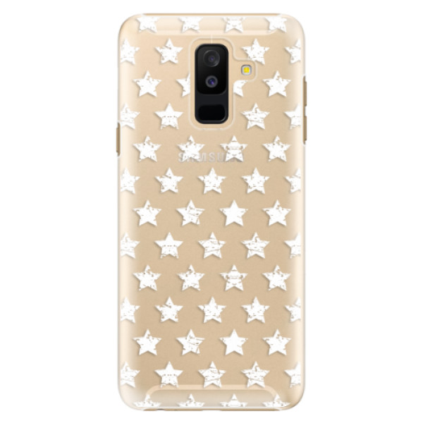 Plastové puzdro iSaprio - Stars Pattern - white - Samsung Galaxy A6+