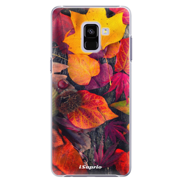 Plastové puzdro iSaprio - Autumn Leaves 03 - Samsung Galaxy A8+