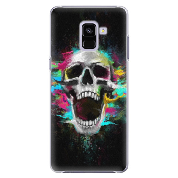 Plastové puzdro iSaprio - Skull in Colors - Samsung Galaxy A8+