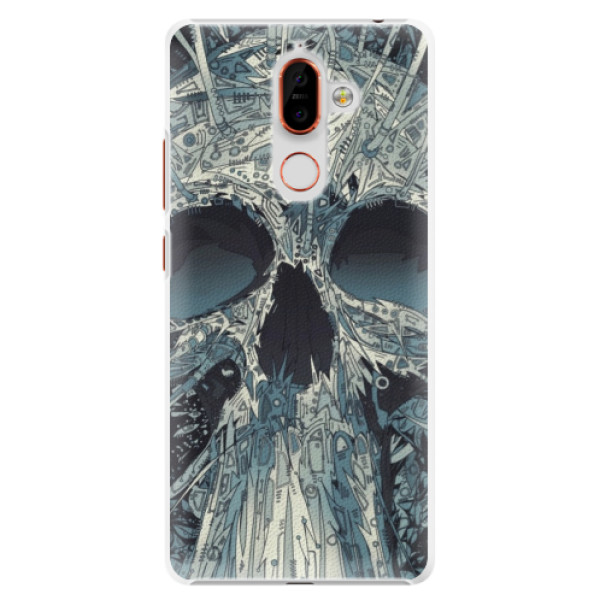 Plastové puzdro iSaprio - Abstract Skull - Nokia 7 Plus