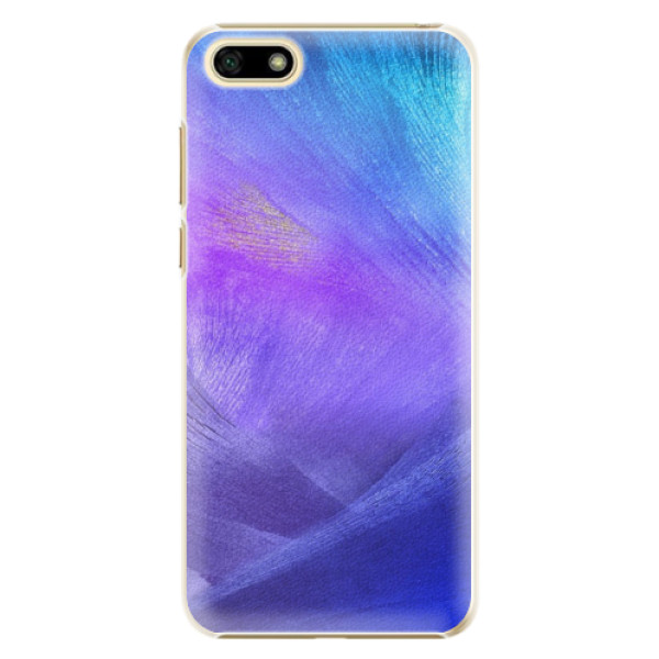 Plastové puzdro iSaprio - Purple Feathers - Huawei Y5 2018