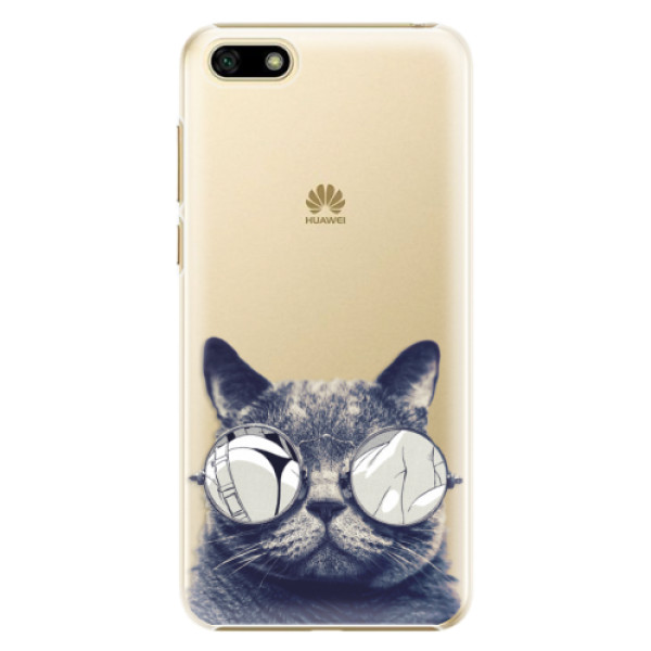 Plastové puzdro iSaprio - Crazy Cat 01 - Huawei Y5 2018