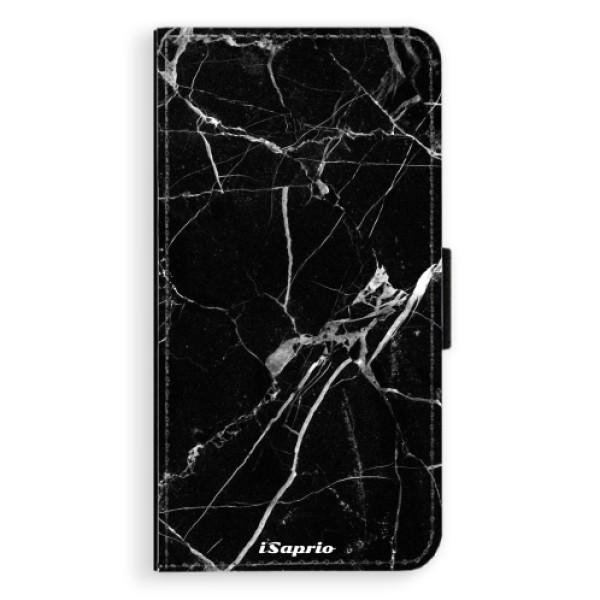 Flipové puzdro iSaprio - Black Marble 18 - Sony Xperia XZ