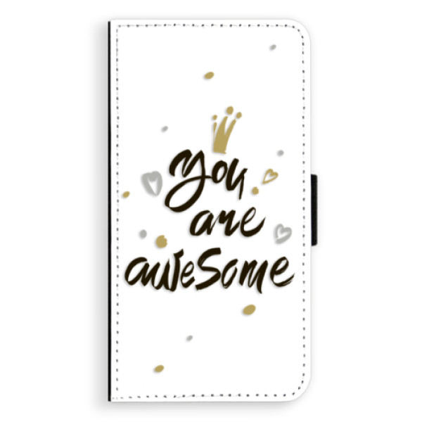 Flipové puzdro iSaprio - You Are Awesome - black - Sony Xperia XZ