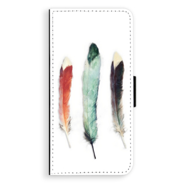 Flipové puzdro iSaprio - Three Feathers - Huawei Ascend P8