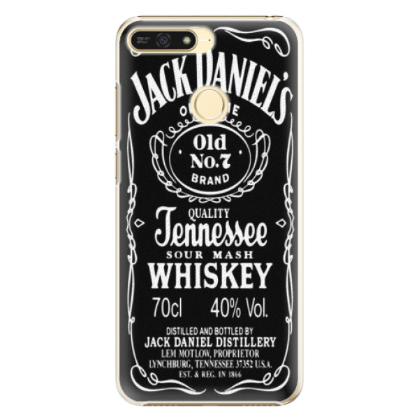 Plastové puzdro iSaprio - Jack Daniels - Huawei Honor 7A