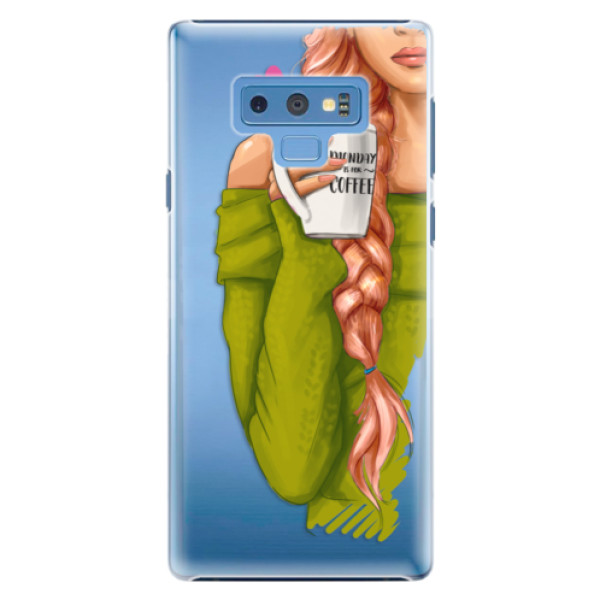 Plastové puzdro iSaprio - My Coffe and Redhead Girl - Samsung Galaxy Note 9
