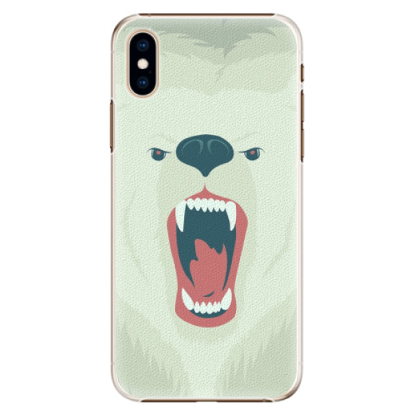 Plastové puzdro iSaprio - Angry Bear - iPhone XS