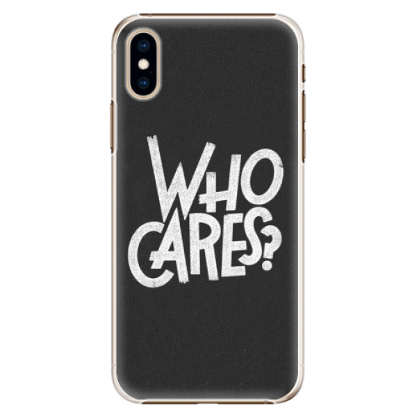 Plastové puzdro iSaprio - Who Cares - iPhone XS