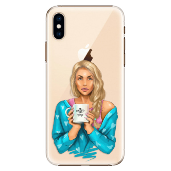 Plastové puzdro iSaprio - Coffe Now - Blond - iPhone XS