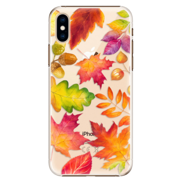 Plastové puzdro iSaprio - Autumn Leaves 01 - iPhone XS