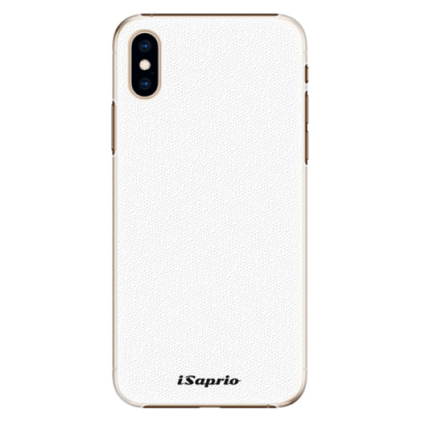 Plastové puzdro iSaprio - 4Pure - bílý - iPhone XS
