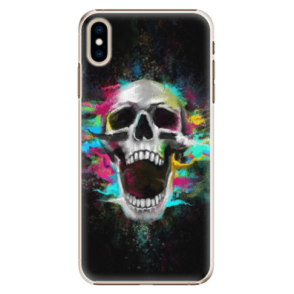 Plastové puzdro iSaprio - Skull in Colors - iPhone XS Max