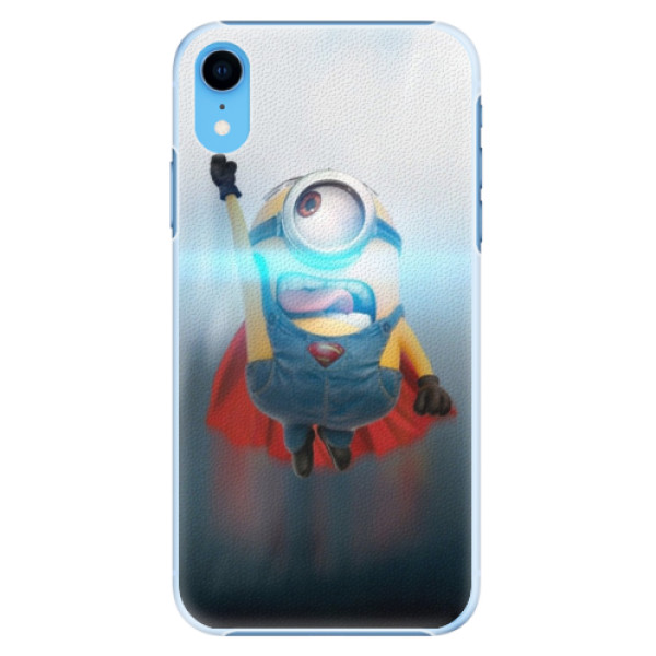 Plastové puzdro iSaprio - Mimons Superman 02 - iPhone XR