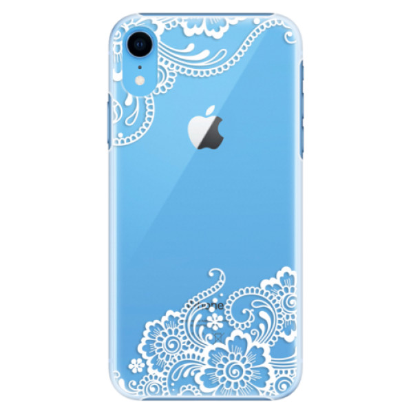 Plastové puzdro iSaprio - White Lace 02 - iPhone XR