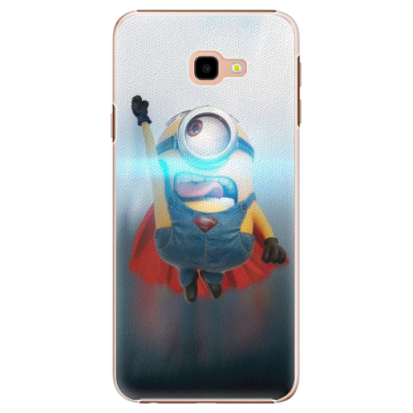 Plastové puzdro iSaprio - Mimons Superman 02 - Samsung Galaxy J4+