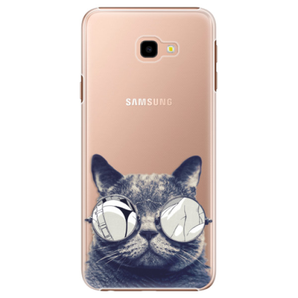 Plastové puzdro iSaprio - Crazy Cat 01 - Samsung Galaxy J4+