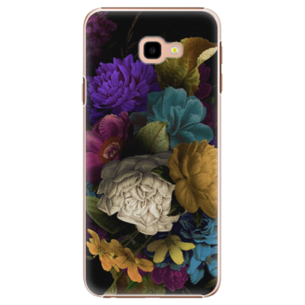 Plastové puzdro iSaprio - Dark Flowers - Samsung Galaxy J4+